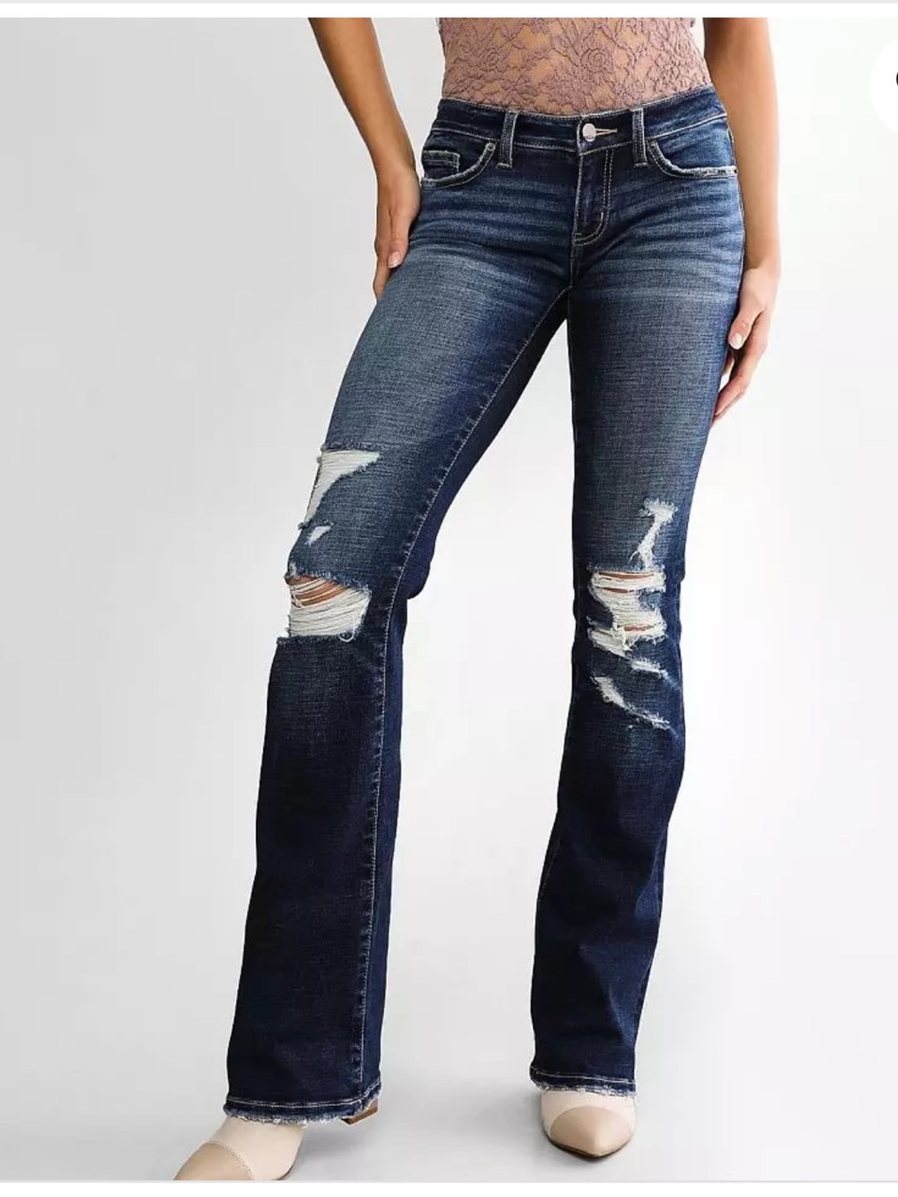 BKE Stella SLIM FIT LOW RISE Boot Jean
